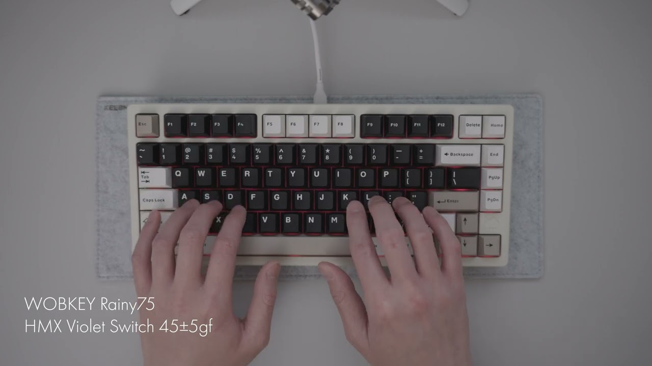 WOBKEY Rainy75 打鍵音 / ASMR Typing Sound