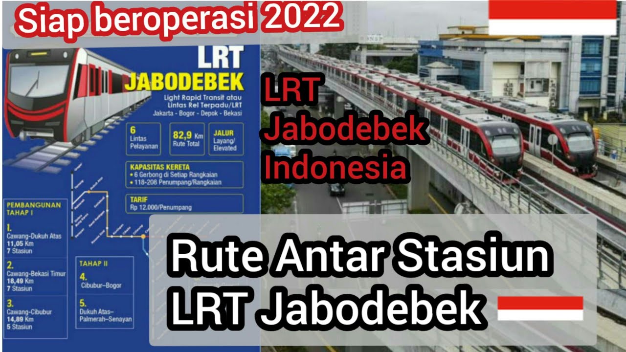 LRT Jabodebek rute antar stasiun