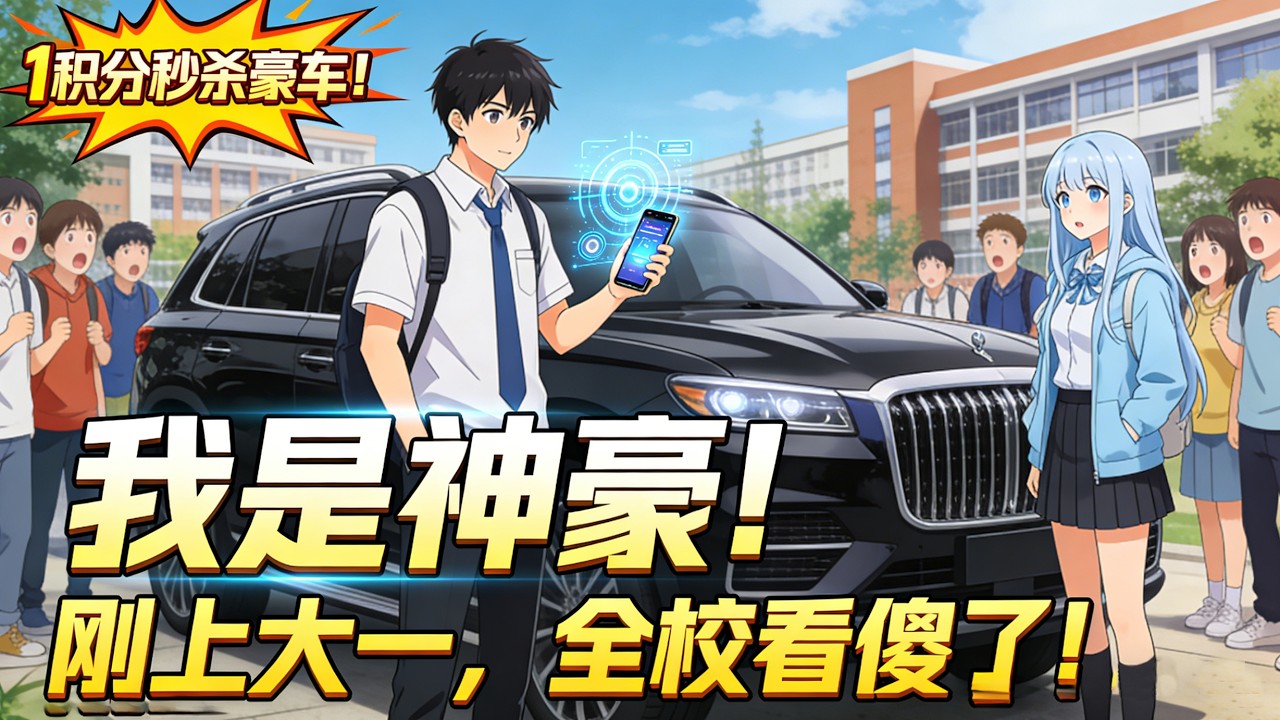 🔥 大一菜鳥？不好意思，我是隱藏神豪玩家！新生報到當天，我直接開走轟鏢，全校震驚！#神豪系統 #校園逆襲 #打臉爽文 #隱藏大佬 #秒殺系統 #校花戀愛 #成長流 #都市爽番 #國漫推薦 #智绘