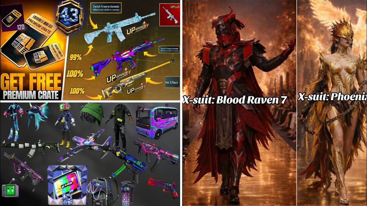 Next Premiunm Crate Is Here | New X-SUIT Phoenixtra & Blood Raven X-SUIT Leaks | Old Upgraded Skin 