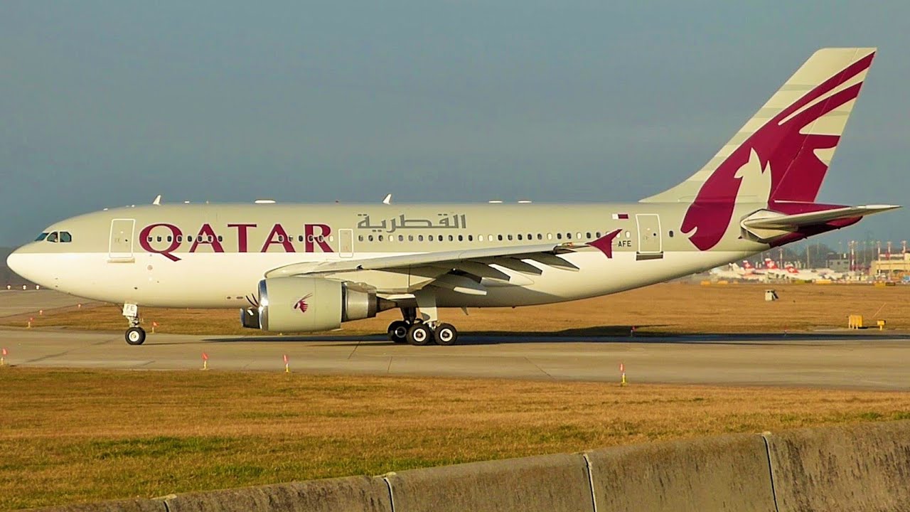 [FullHD] Qatar Amiri Flight Airbus A310-300 takeoff at Geneva/GVA/LSGG