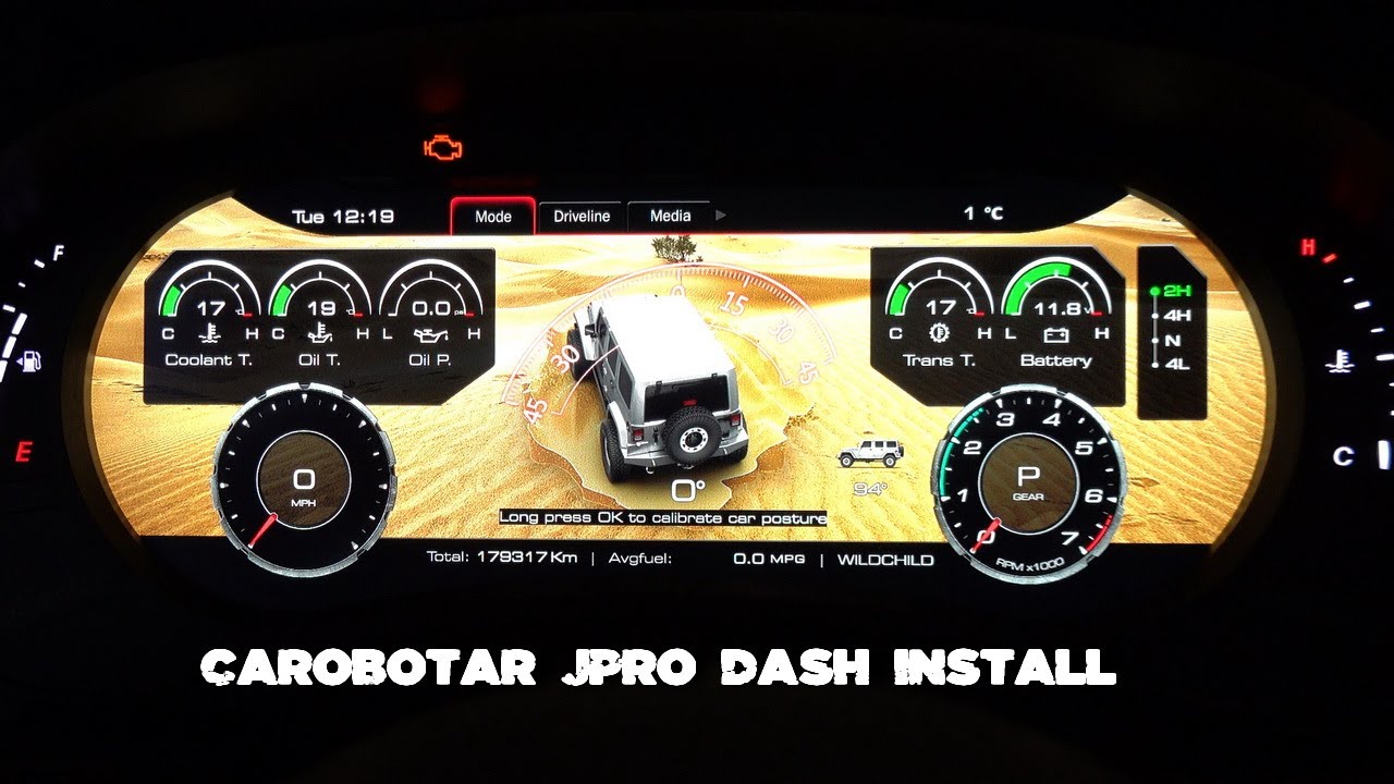 JKU BUILD INSTALL // Carobotar J PRO Dash