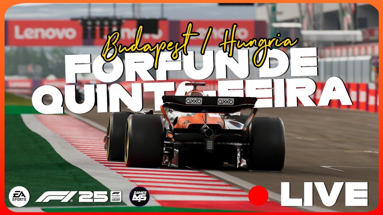 F1 2025 AO VIVO GP DA HUNGRIA | FORFUN DE QUINTA FEIRA | NAR: QUEIROZ