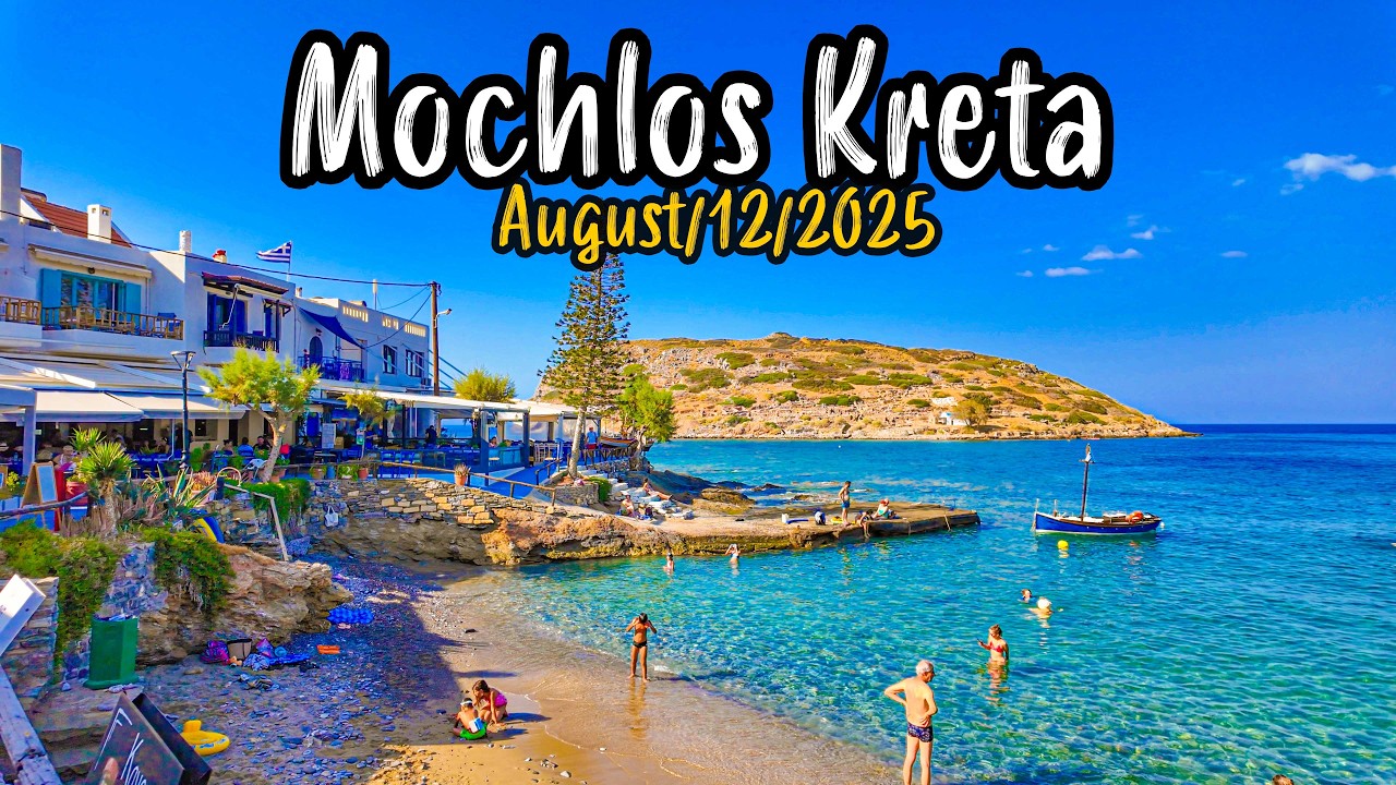 Exploring Mochlos, Crete in 4K | Family-Owned Shops & Stunning Drone Views (2025)