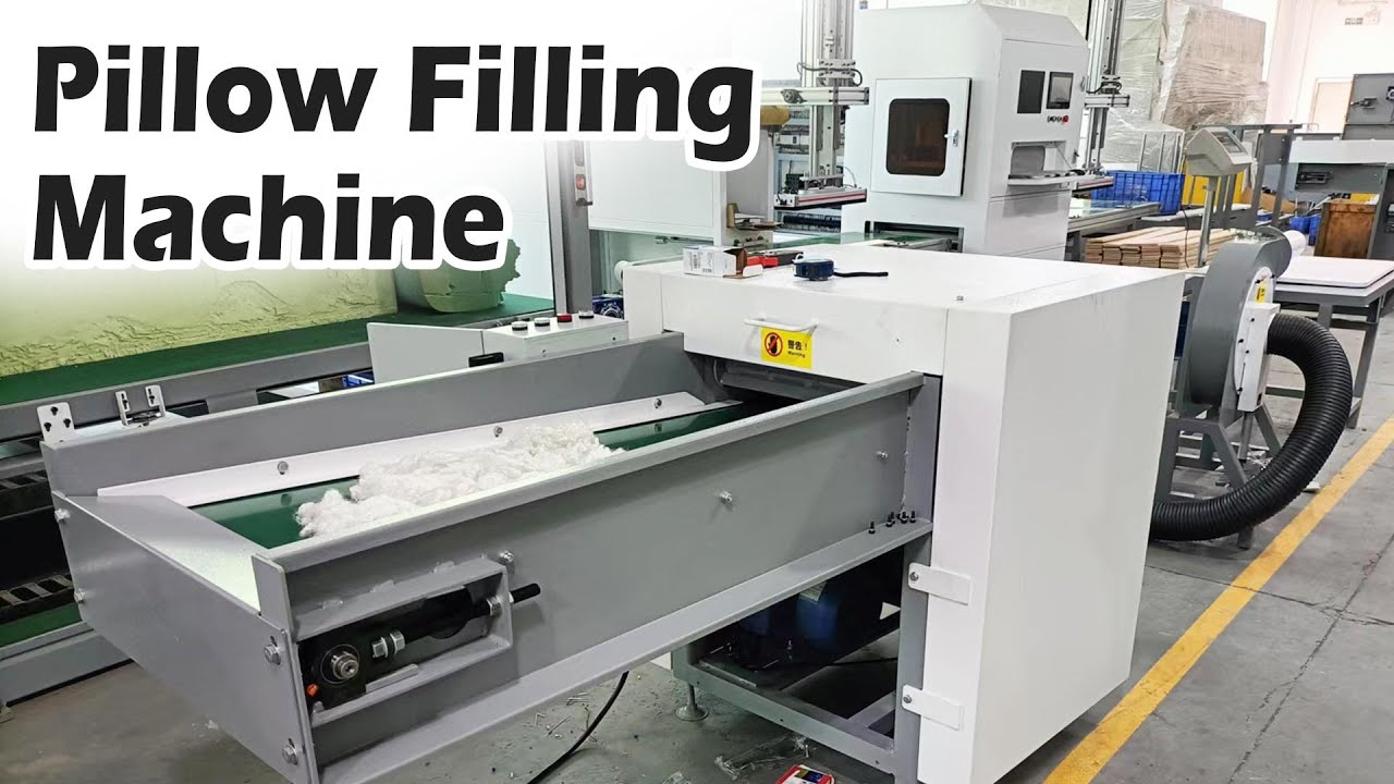 Cotton & Fiber Pillow Filling Machine Demonstration #pillow #cotton #fiber