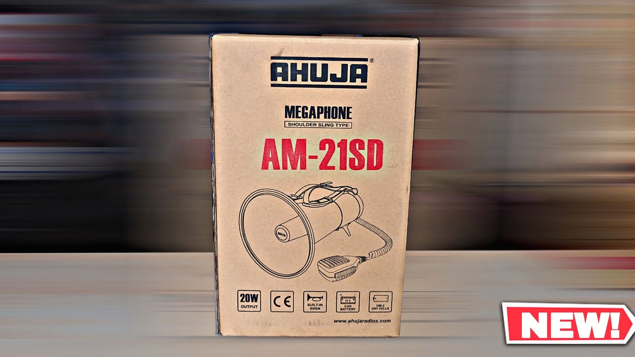 AHUJA  AM-21SD PA MEGAPHONE UNBOXING & REVIEW