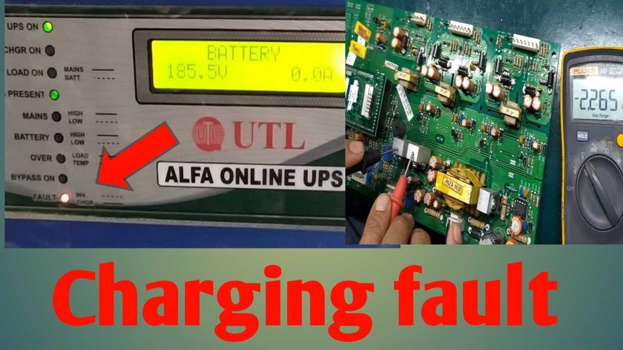7.5kva 180v UTL Alfa Online Ups || Charging Problem || UTL Online UPS || UTL @jitendra Electronics