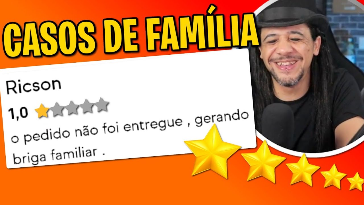 Avaliações do app, deu problema em casa
