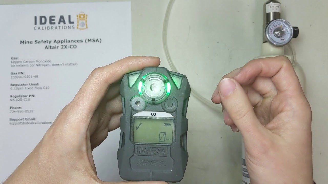 MSA Altair 2X-CO Calibration and Bump Test Guide