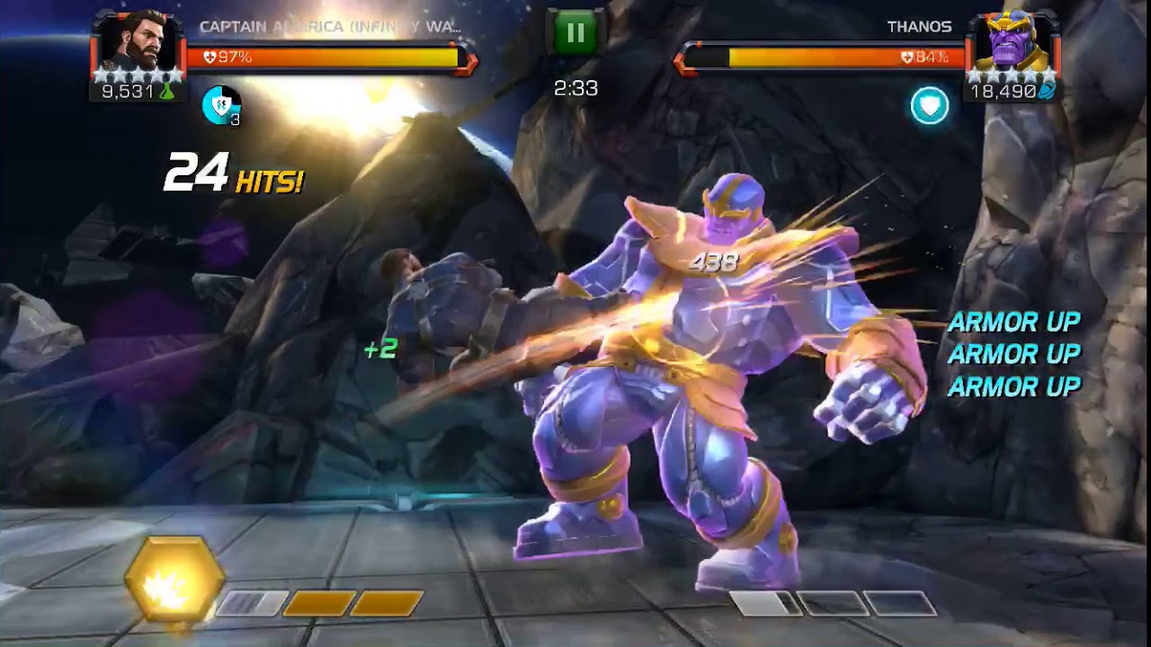 God damn is cap IW a monster | Captain IW vs Thanos MCOC | Cap IW Mcoc