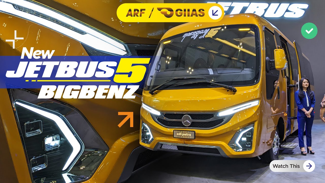 MINIBUS KEKINIAN BERSASIS MERCY !! Jetbus 5 Big Benz Terbaru Resmi Rilis di GIIAS 2024