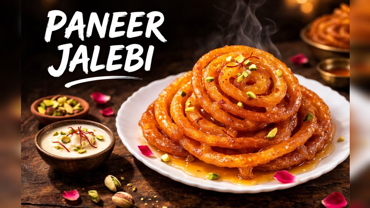 Holi Special Paneer Jalebi Recipe | Paneer ki Jalebi Recipe | Holi Special Recipe