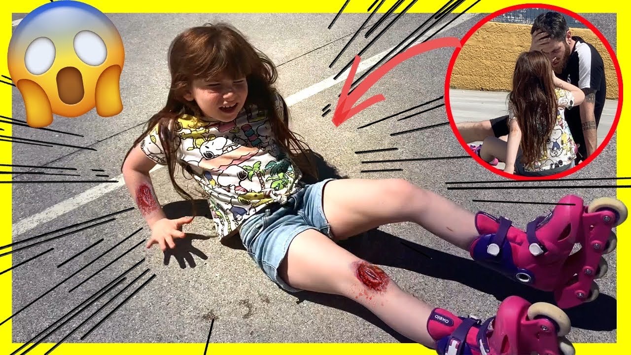 ACCIDENTE con los PATINES 😱BROMA PESADA a PAPÁ y TERMINA MUY MAL