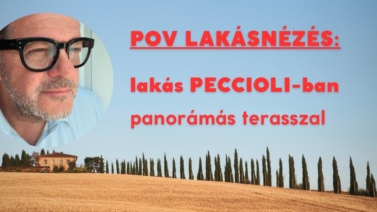 NAGY LAKÁS - JÓ ÁRON 🤫 Peccioliban 180 m², PANORÁMÁS TERASSZAL – még nincs a piacon csak itt nálam!