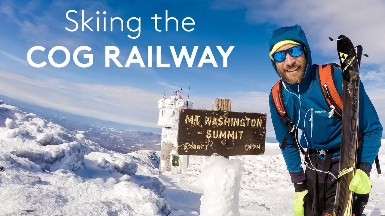 Skiing the Mount Washington Cog Railway