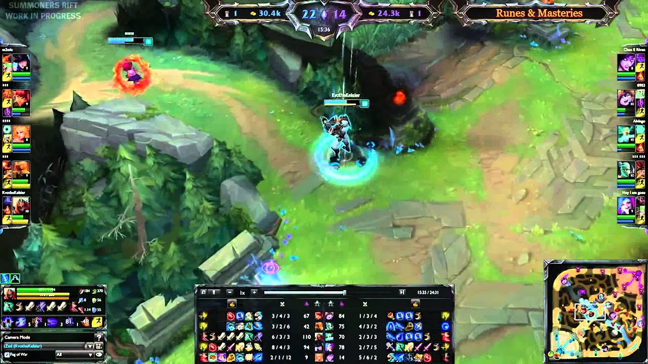 LOL Pro - C9 Hai (Zed) vs Zilean - Korea SoloQ