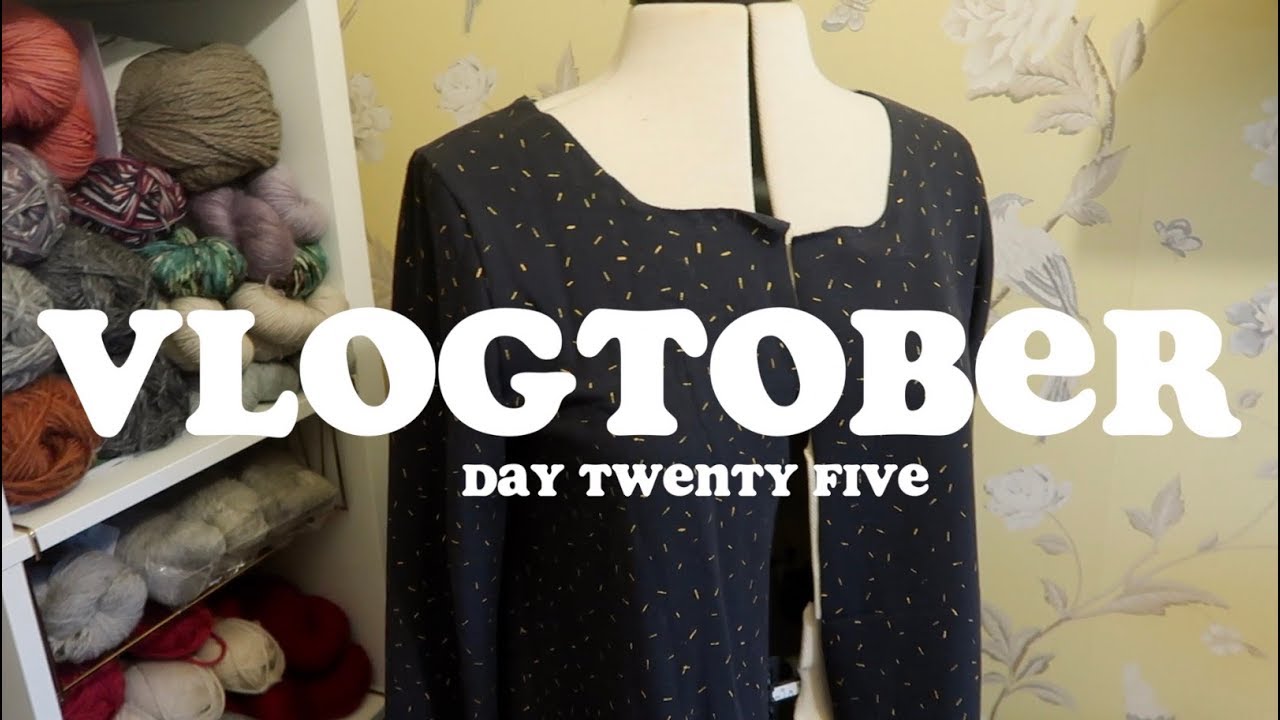 Sewing the Pumpkin Cardi Dress | Vlogtober Day Twenty Five