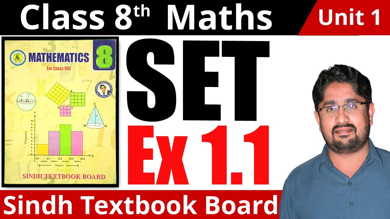 🔴 Set Unit 1 Exercise 1.1 Class 8 Maths Sindh Textbook Board