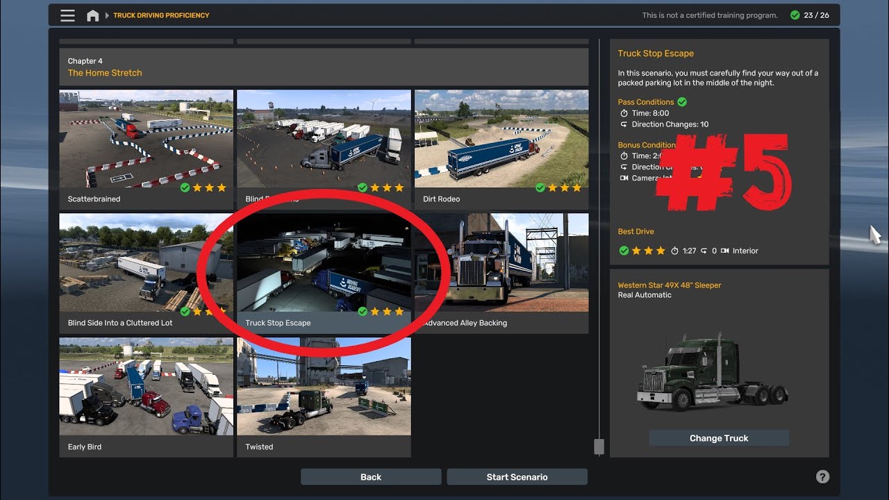 ATS Chapter 4 #5 Truck Stop Escape TRUCK DRIVING PROFICIENCY