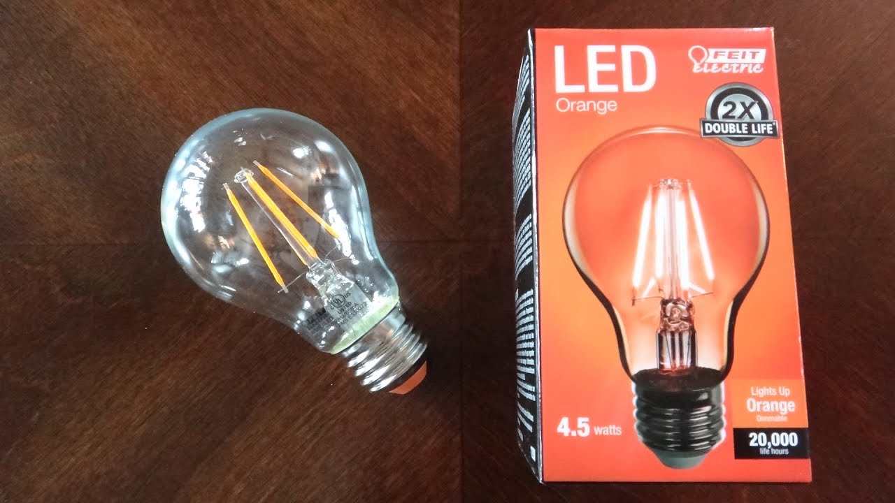 FEIT 4.5watt Orange Filament LED Light Bulb