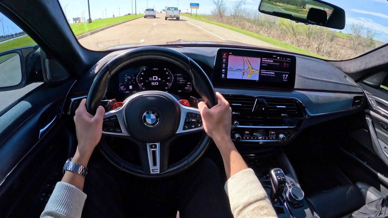 BMW M5 Competition 2021 года — тест-драйв от первого лица.