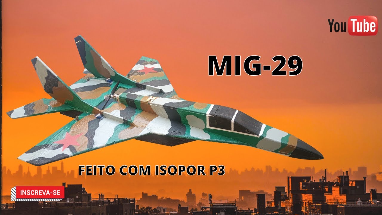 Construindo seu pr&oacute;prio ca&ccedil;a MiG-29: um guia passo a passo para fazer um aeromodelo incr&iacute;vel!