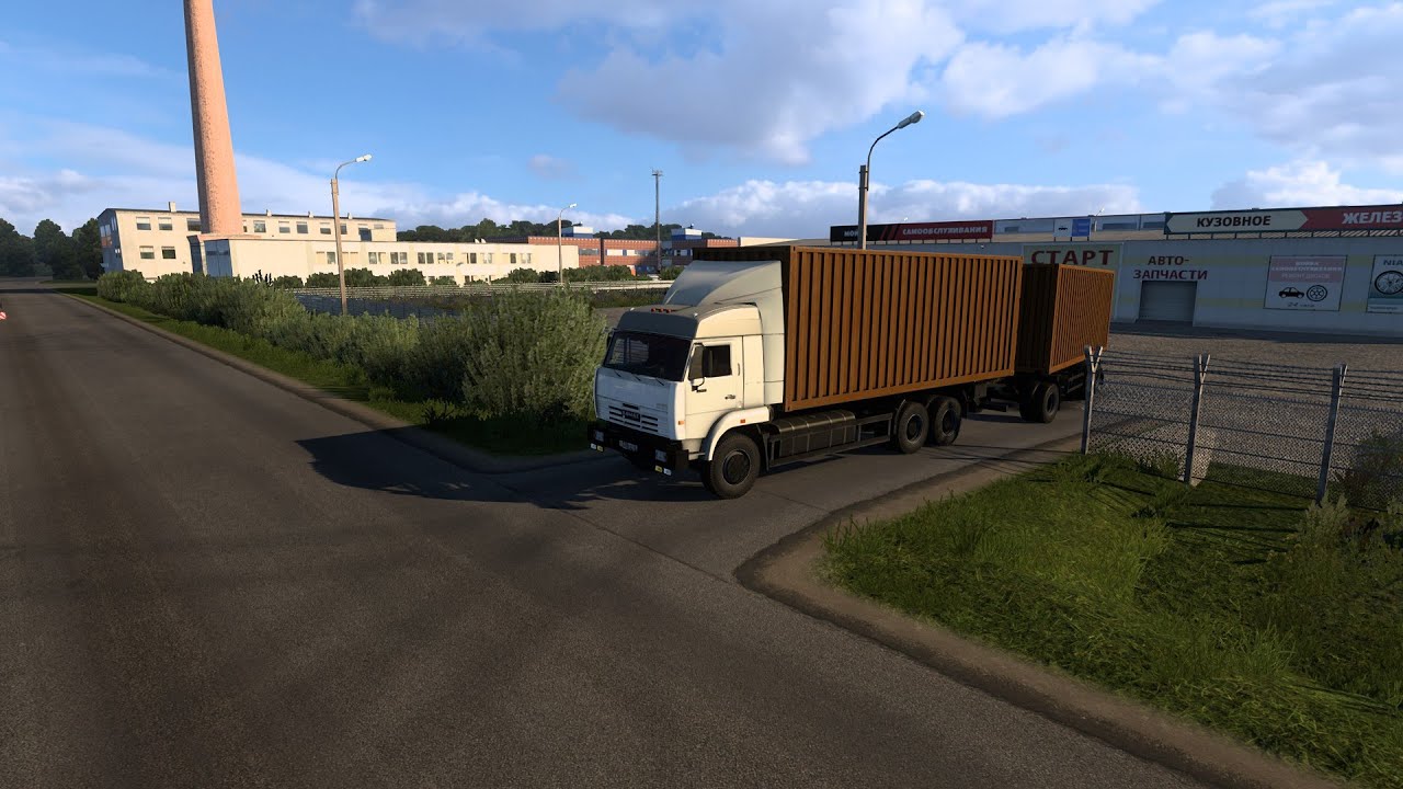 Euro Truck Simulator 2 : по дорогам Карелии на КАМАЗЕ