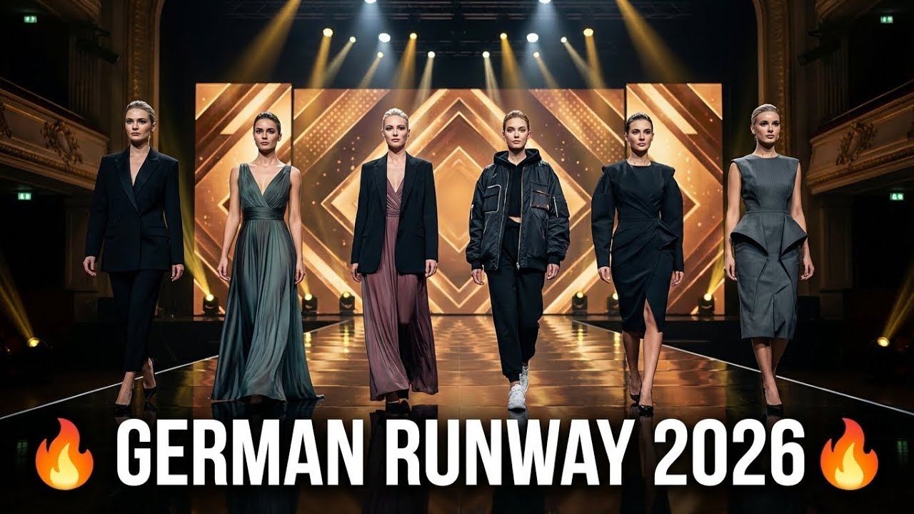 Inside Germany&rsquo;s Hottest Runway 🔥 | Elegant German Models Wearing Trendy Fashion | 4K Catwalk