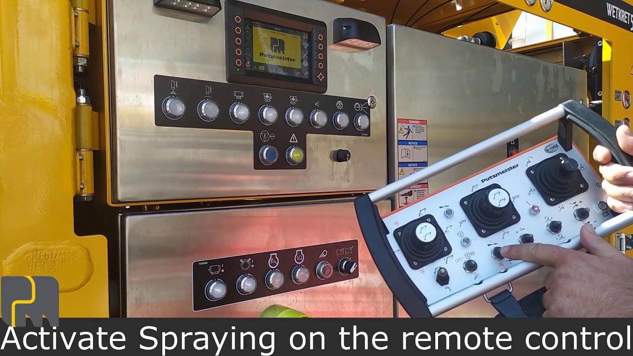 Putzmeister: Wetkret 5 Starting electrically (remote)