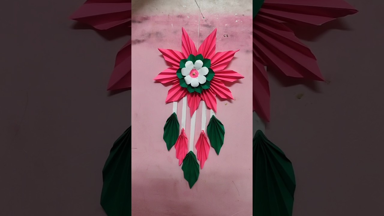 Easy paper wall hanging