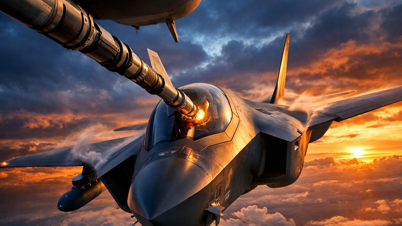 F-35A Lightning II Mid-Air Refueling | The Power That Dominates the Sky