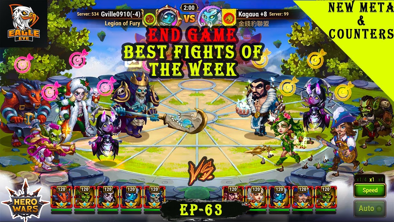 Best Team Fights Ep-63 | Including MOJO Reworked Team | Hero Wars Mobile