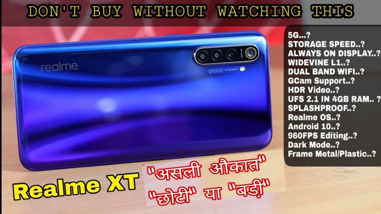 Realme XT Don't Buy Without Watching this. 5G,GCam, HDR,AOD,WIDEVINE L1, DUAL BAND WIFI,UFS 2.1 #FAQ