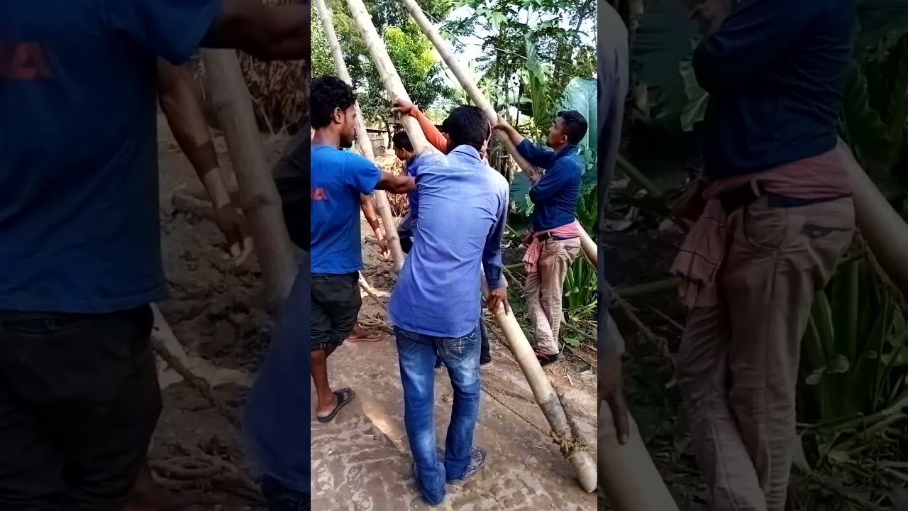 কারেন্টের খুটি কিভাবে পুতে দেখুন  আর  বোল কাকে বলে সুনুন