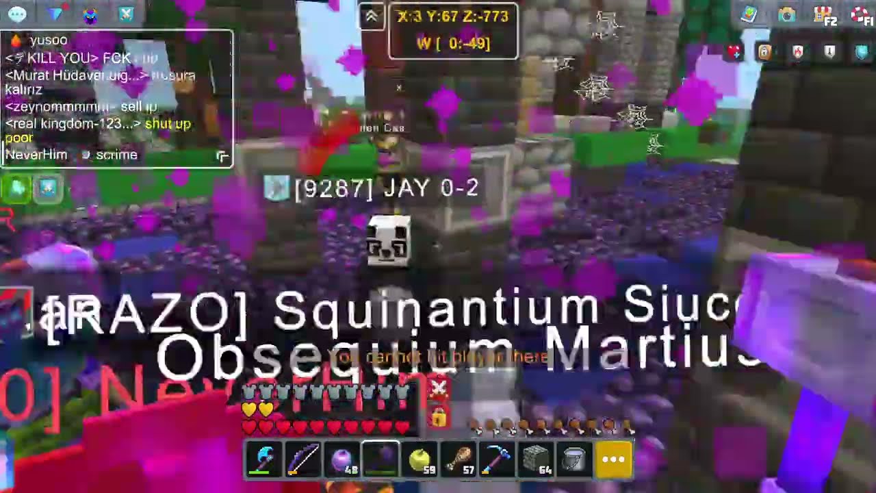 🔥Planetcraft Pvp 1v4 K0RO 😱 Raw Footage (Planetcraft/Planet of Cubes)