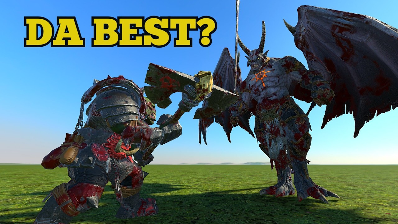 Can Grimgor Survive 5 Strongest Chaos Warriors Lords? | Total War Warhammer 3