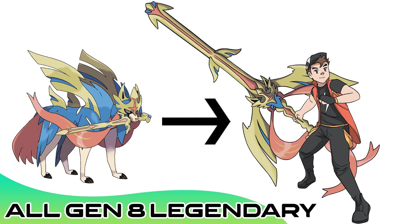 All Gen 8 Legendary Pokémon as Weapons | Max S Animation