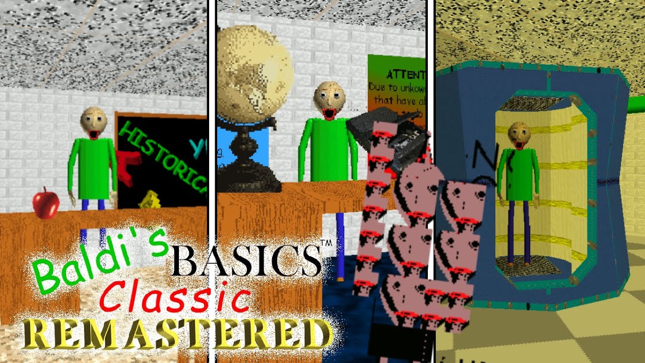 Getting all Secret Endings in Baldi's Basics Classic Remastered (Baldi endings)