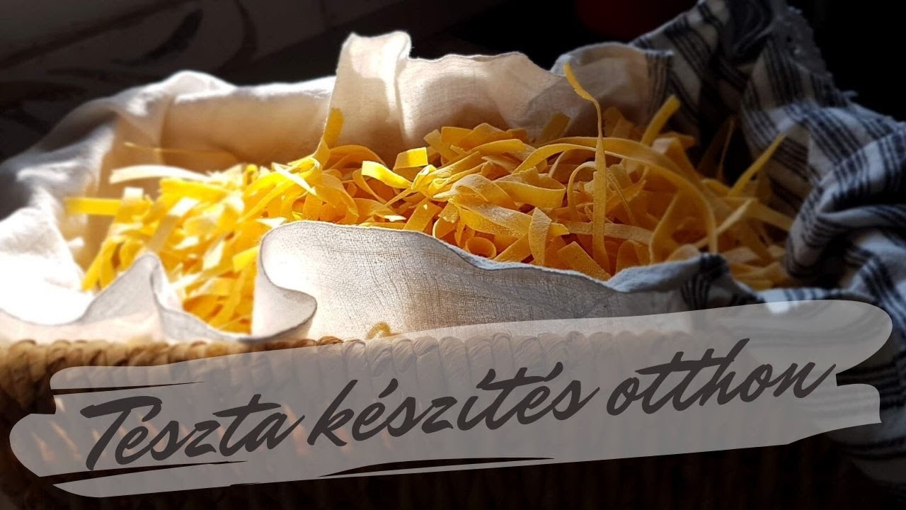 Tészta készítése otthon
