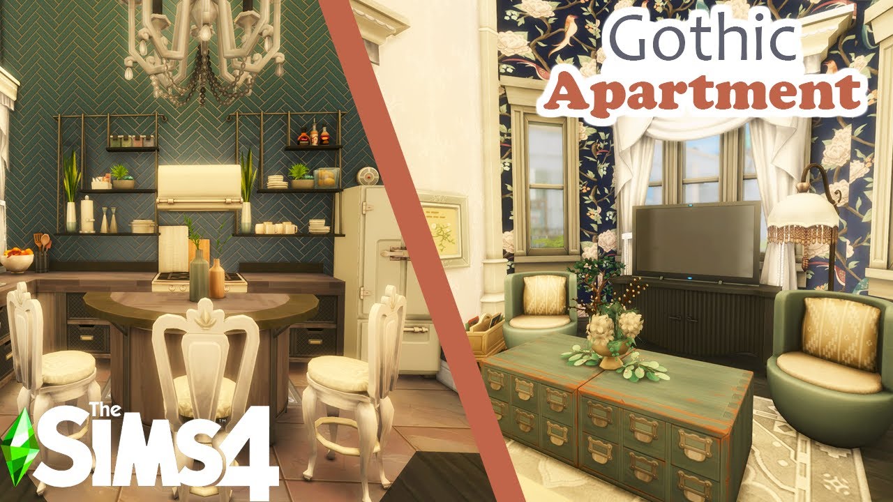 Gothic Apartment | Sims 4 Speed Build: Apartment Renovation