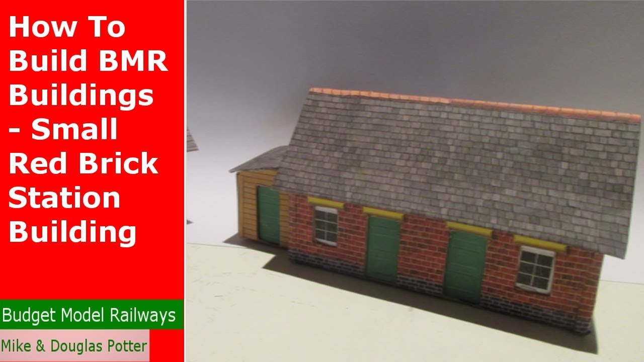 How To Build Budget Model Railway Buildings - OO Gauge - Small Station Building - Red Brick