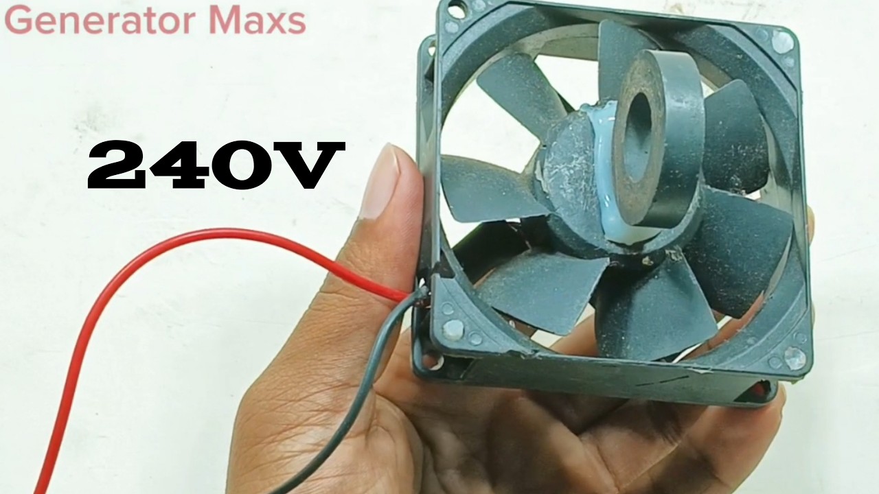 How to make free electricity generator 240 volt using 12 volt DC motor & magnetic power