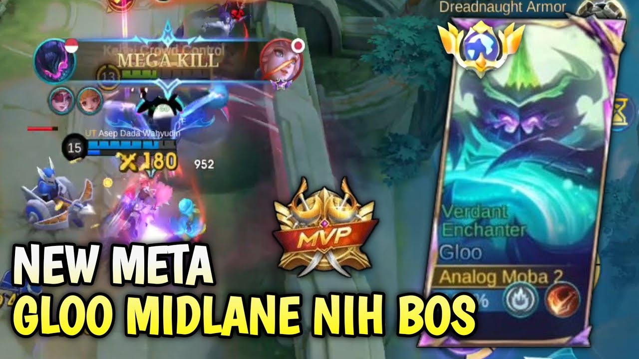 NEW META..GLOO MIDLANE NIH BOS, TERNYATA ENAK JUGA 😅 - TOP GLOBAL GLOO #mobilelegends 