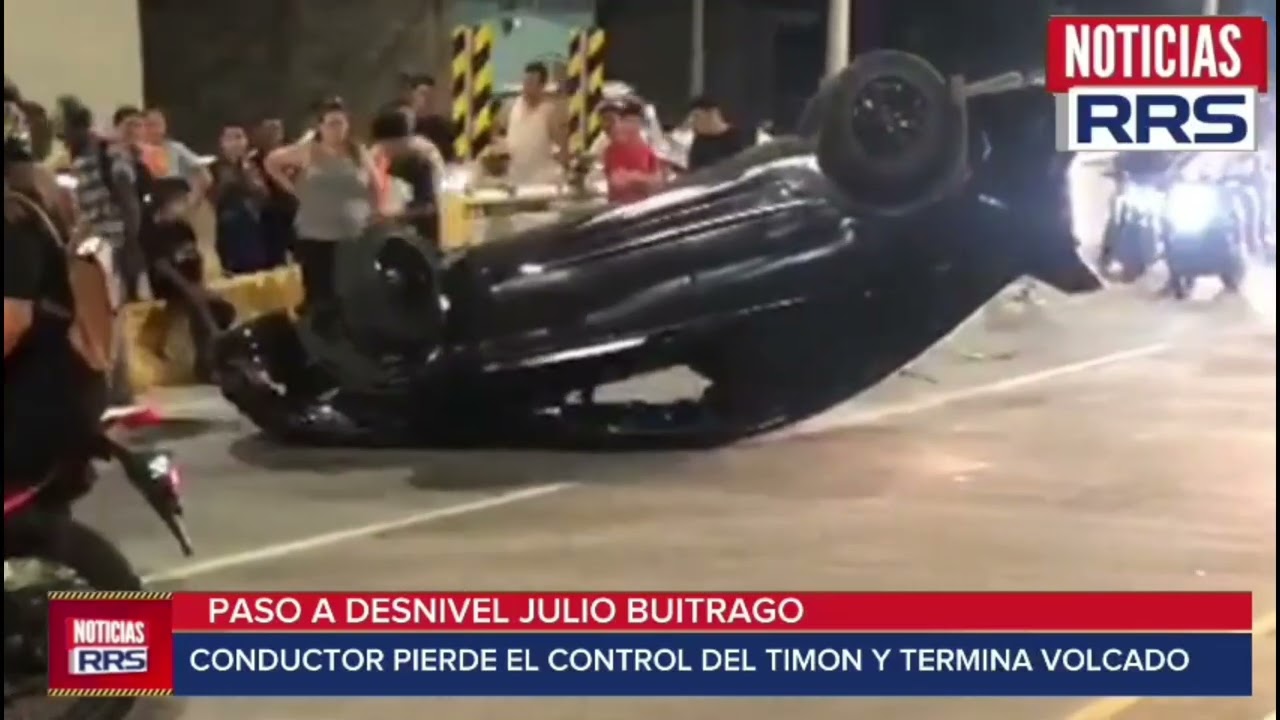 CARRO VOLCADO EN PASO A DESNIVEL JULIO BUITRAGO 