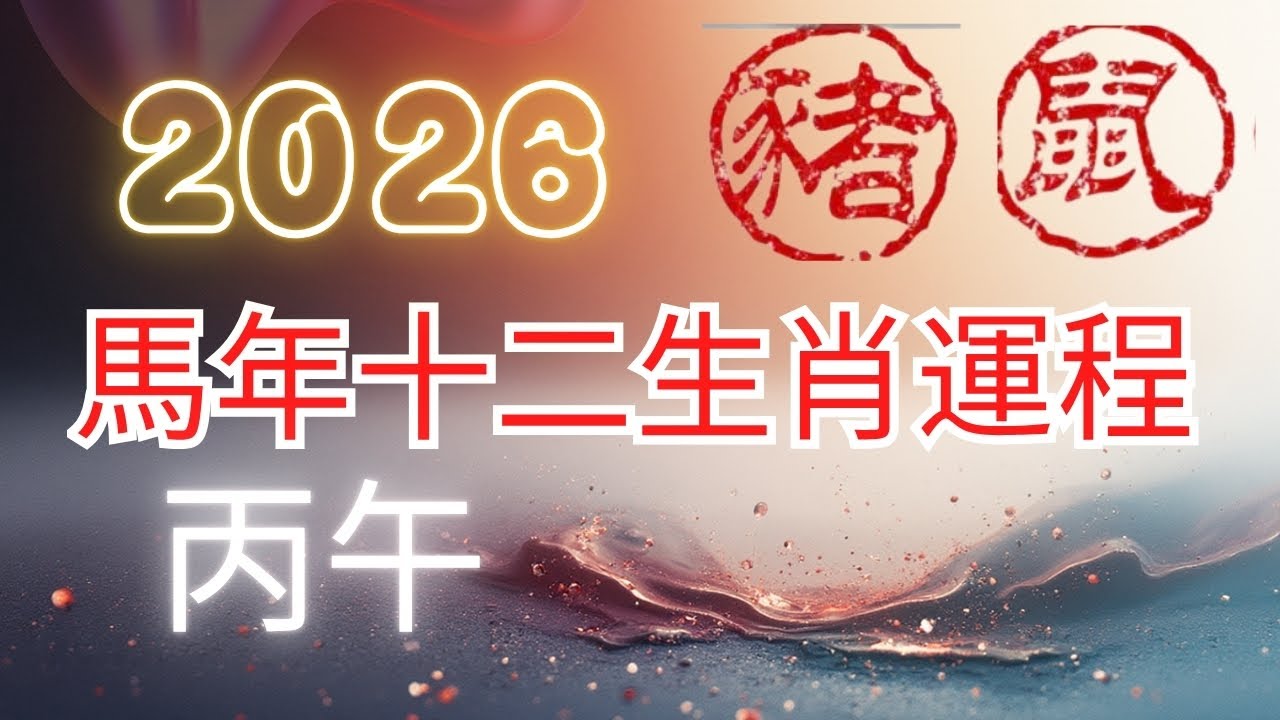 方榮與大姑媽Ep.357 - 2026 (丙午年) 馬年十二生肖運程 : 豬、鼠  (中文字幕）