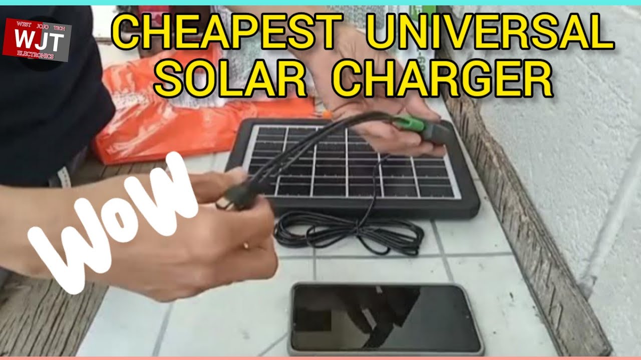 SOLAR LIGHT NA PWEDE SA LAHAT NG  CELLPHONE UNBOXING AND REVIEW