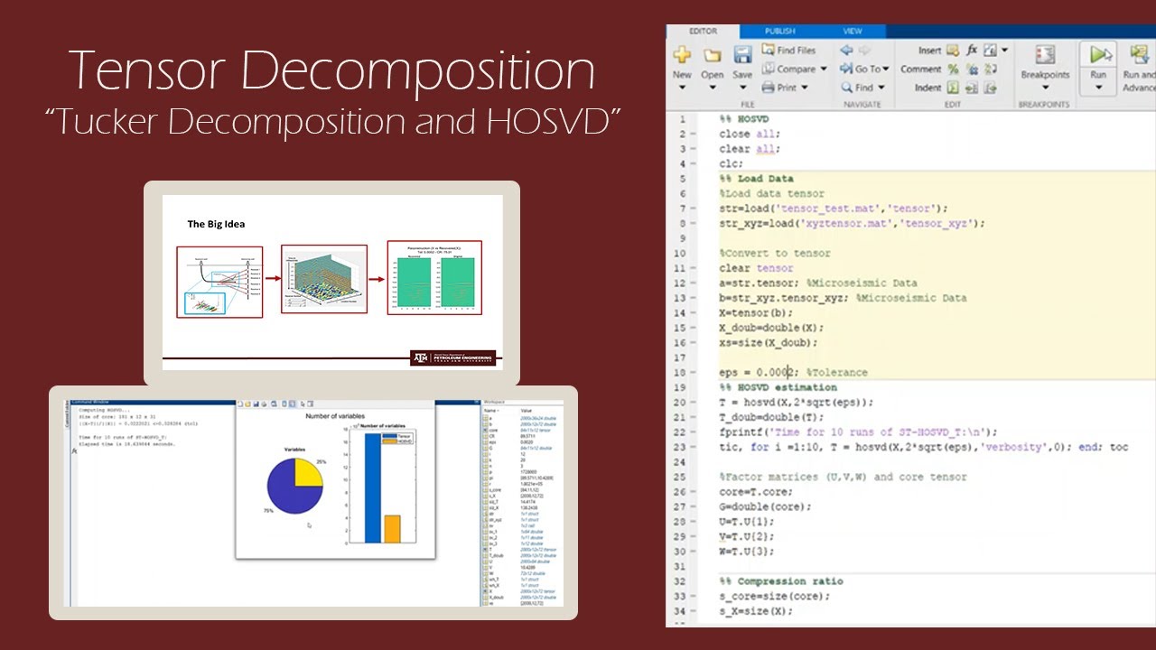 Tensor Decomposition (Tucker and HOSVD) with MATLAB example - Part 2