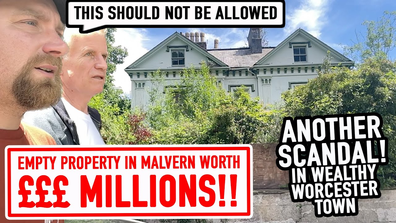 A tour of &pound;&pound;MILLIONS of abandoned buildings in wealthy Malvern, Worcestershire