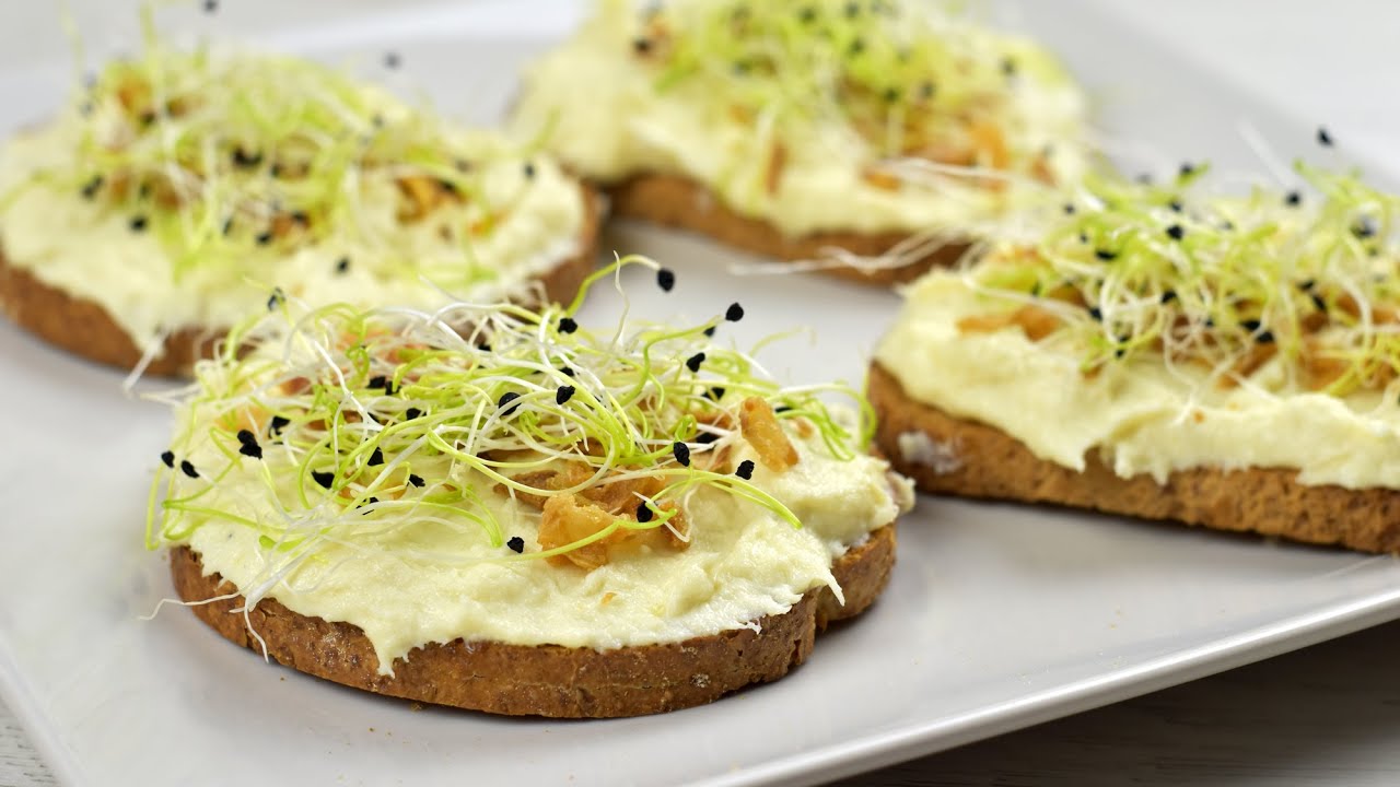 Tostas de BRANDADA de Bacalao, un rico aperitivo