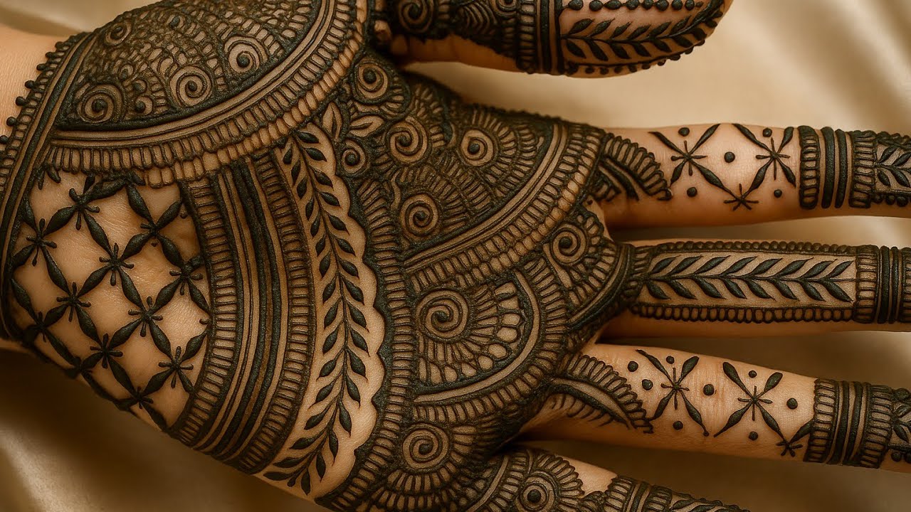 “Front Hand Mehndi Design💕#mehndi #hennatattoodesign #hennadesigns #henna #hennatatto #mehndidesign 